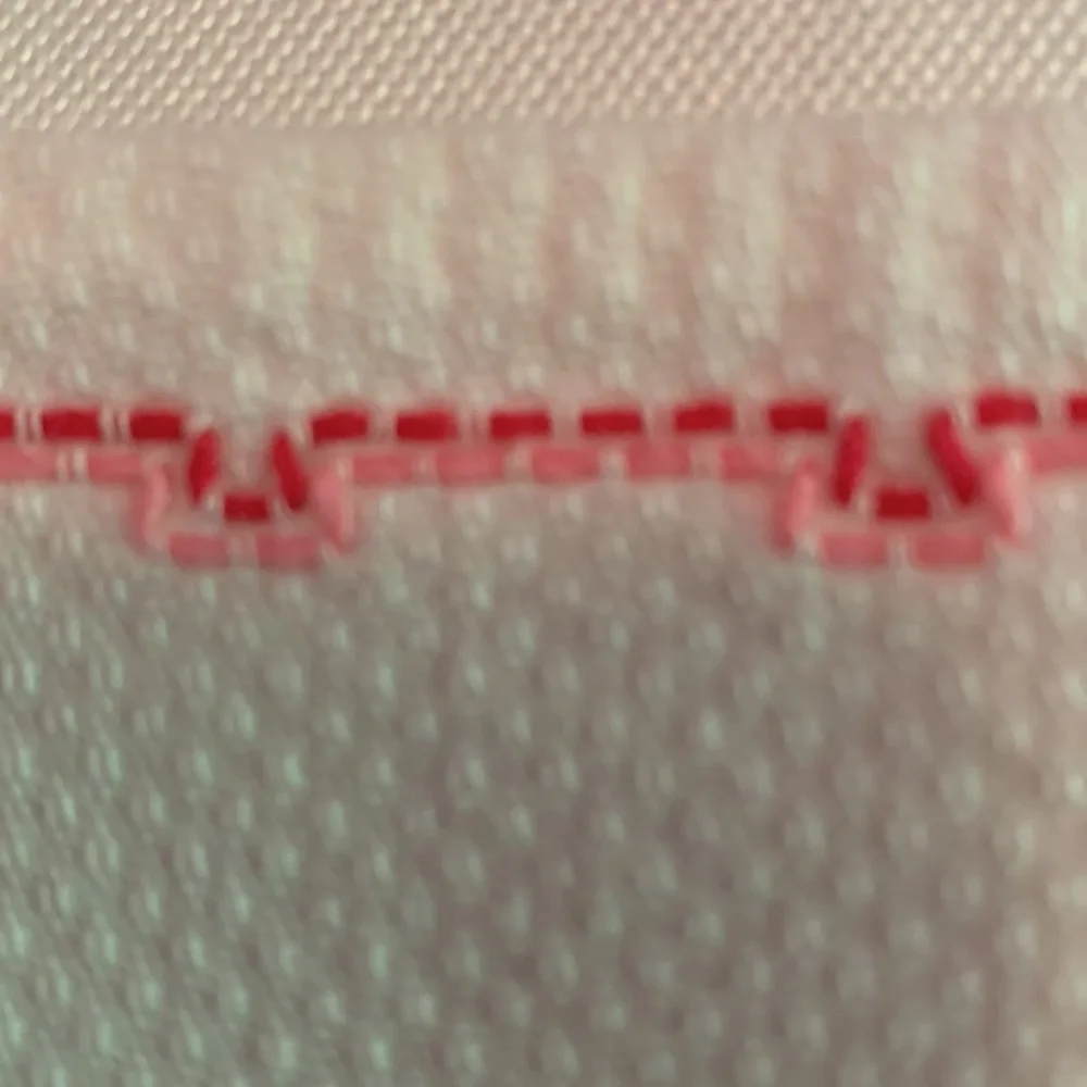 Set of 2 NEW Embroidered Tea Towels, Pink and White